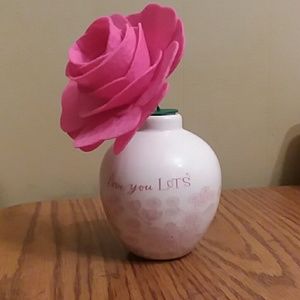Hallmark Love You Lots Vase with felt flower